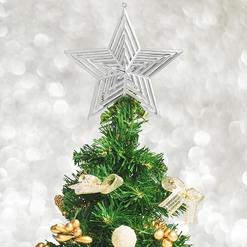 Decoración para árbol de Navidad, 8 pulgadas con purpurina para árbol de Navidad, decoración para árbol de Navidad, vacaciones, fiesta, adorno para