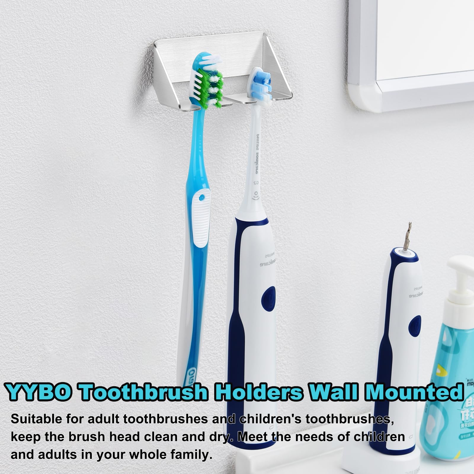 IBetterLife Soportes Para Cepillos De Dientes Montados En La