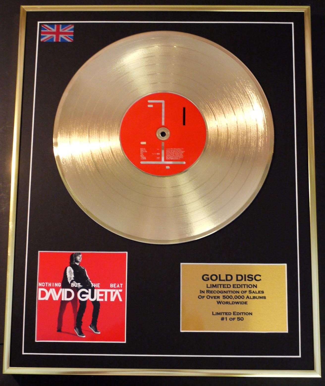 David Guetta/LTD. CD Gold Disc/Schallplatte / Nothing But The Best