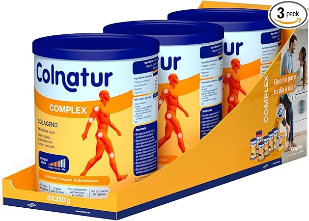 Pack de 3 botes de colágeno con magnesio Colnatur Complex por sólo 33,24€ ¡¡34% de descuento en compra recurrente!!