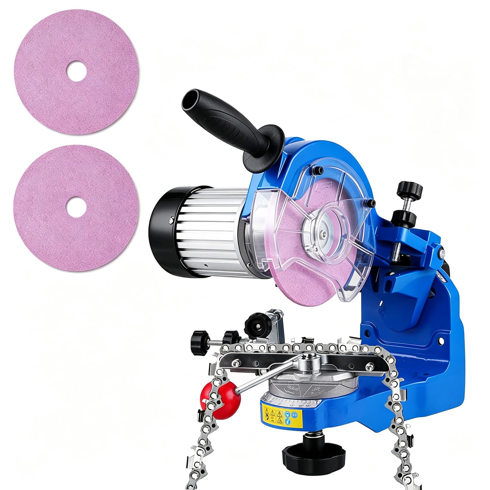 16inch 3HP 電動チェーンソー+シャープナー Amazon | BAOSHISHAN 電動式チェンソー目立機 チェーン研磨機