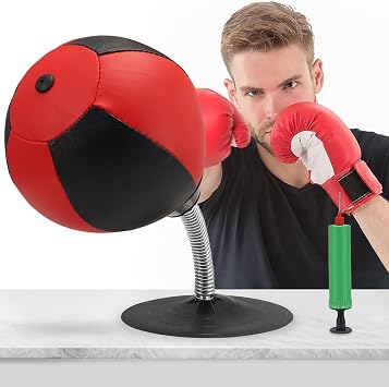 Desktop Punching Bag, Standing Desk Boxing Bag Speed Balls with Strong Suction Cup, Stress Relief Sandbag Punch Bags Punch Rage Bag Funny Gift for Kids Adults Coworkers Friends Office