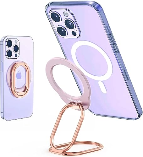MINDSKY Mag Safe - Soporte de anillo magnético extraíble para iPhone 121314 Mini Pro Pro Max Magsafe Accesorios ajustable para anillo de teléfono