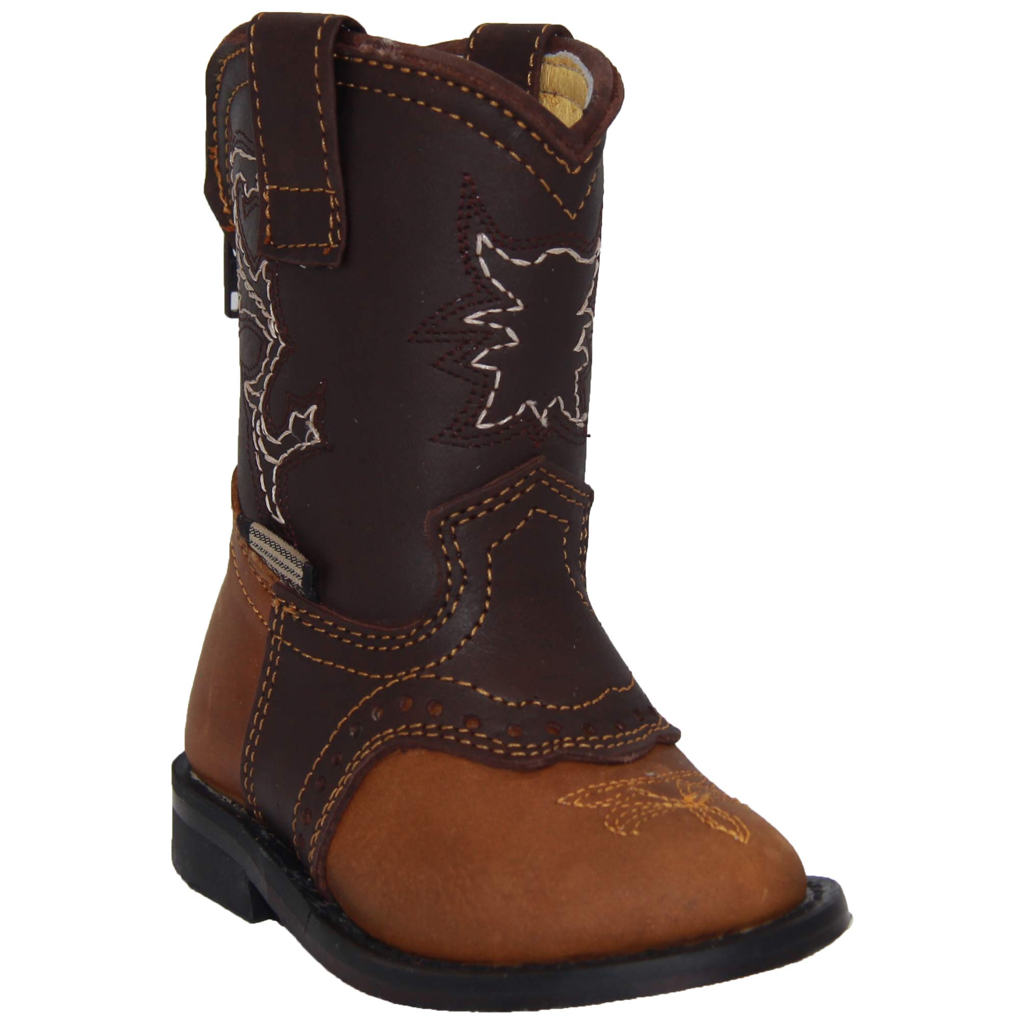 Toddler Infant Cowboy Western Boot (3 Infant, Honey Brown)