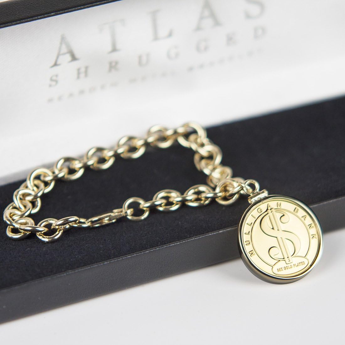Official Atlas Shrugged Galt's Gulch Gold Coin Bracelet