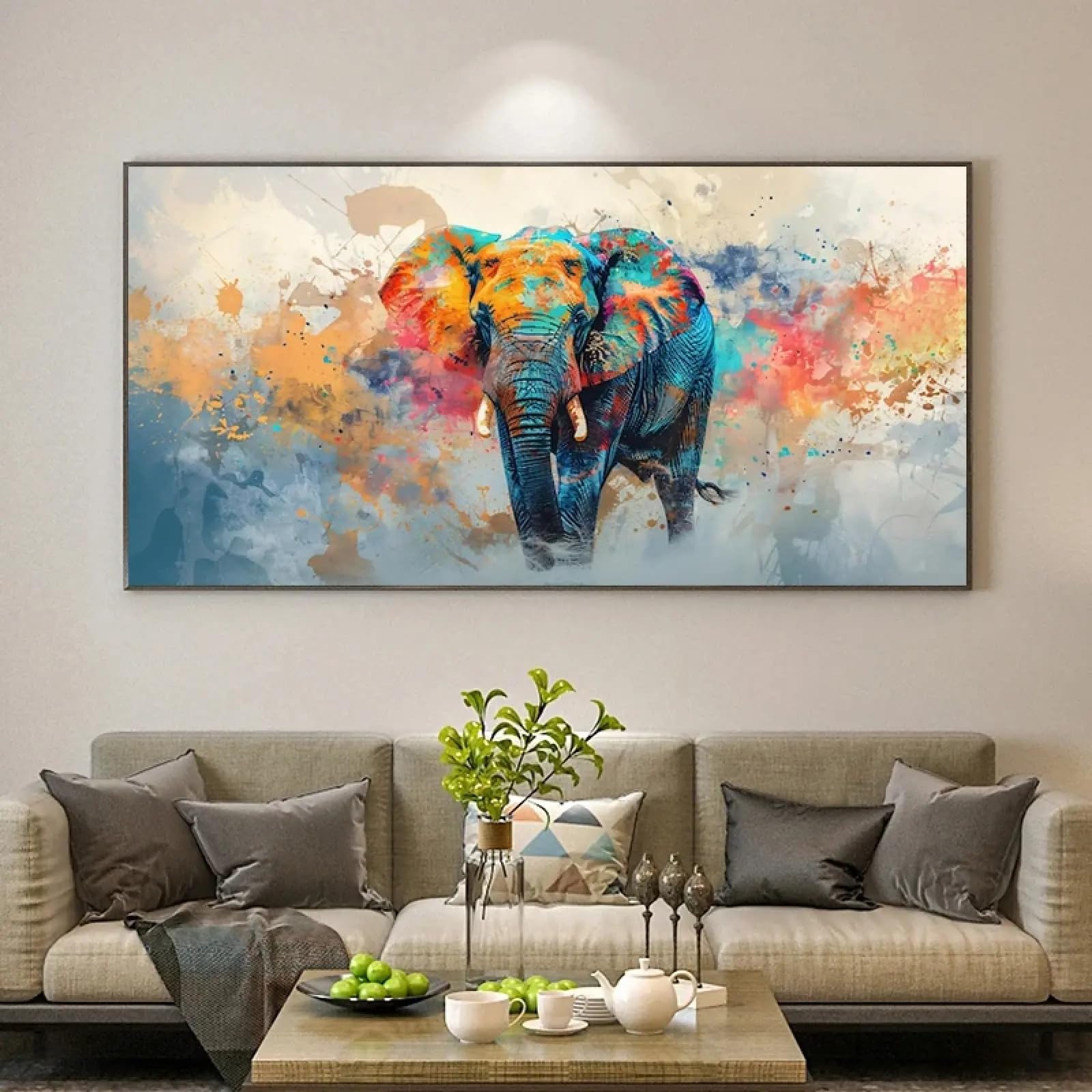 Décoration murale pour la maison avec grand poster éléphant - 6