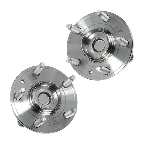 Vista 787 de TRQ Juego de 2 rodamientos de rueda trasera y conjunto de cubo con sensor ABS compatible con Ford Transit Connect 2014-2018