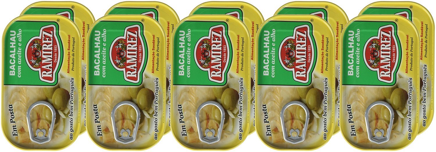 Salade de Morue à l'Huile d'Olive/Ail 120 g Ramirez - Lot de 10