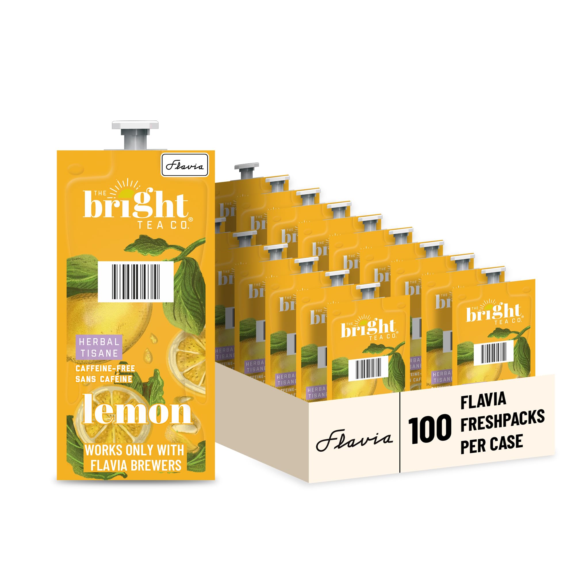 Amazon.com : Flavia Bright Tea Co. Lemon Herbal Tea Freshpacks