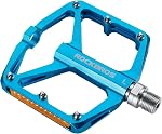ROCKBROS Mountain Bike Pedals MTB Pedals 9/16-Inch Sealed Bearing Lightweight Aluminum Alloy Bicycle Platform Flat Pedals for Road Mountain BMX MTB Bike