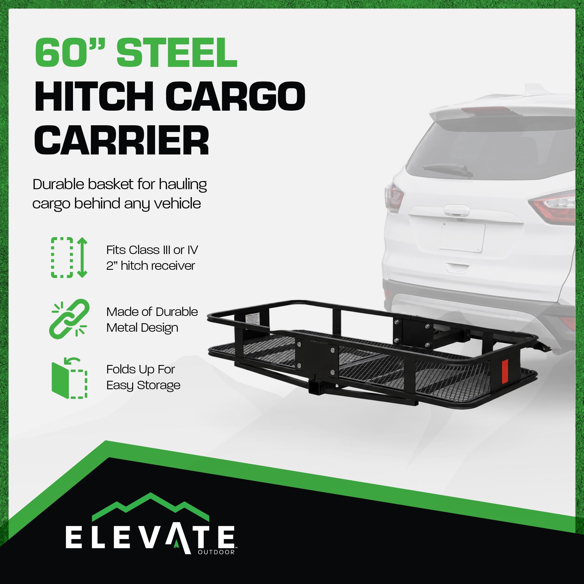 Amazon.com: Apex CCB-F6020-DLX 60” Long Steel Basket Folding Hitch