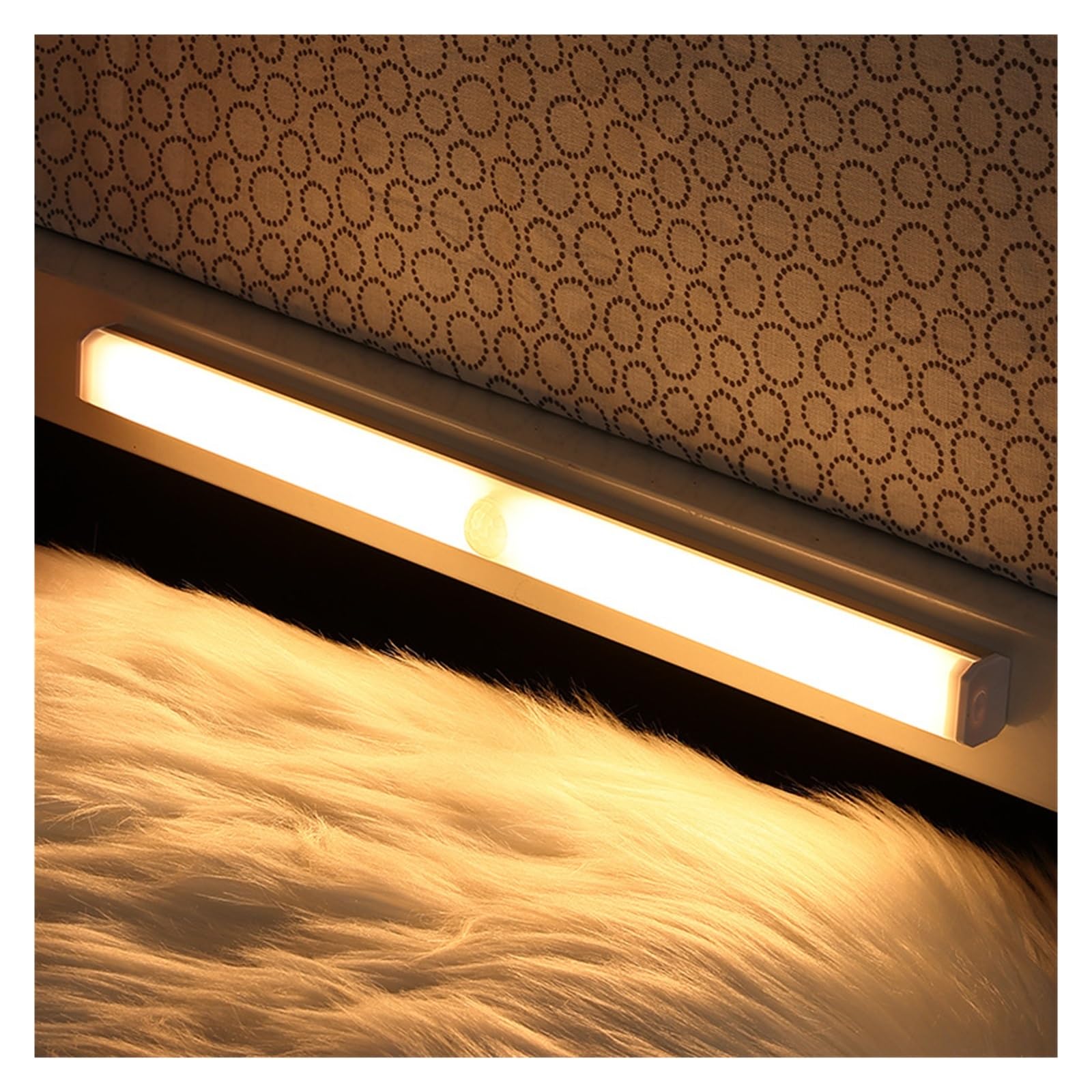 LED Nachtlicht Smart Motion Sensor Nacht Lampe Drahtlose Dimmen USB Lade Lampen Schlafzimmer Schrank Küche Lichter Bewegungsmelder(White light,50cm lamp)