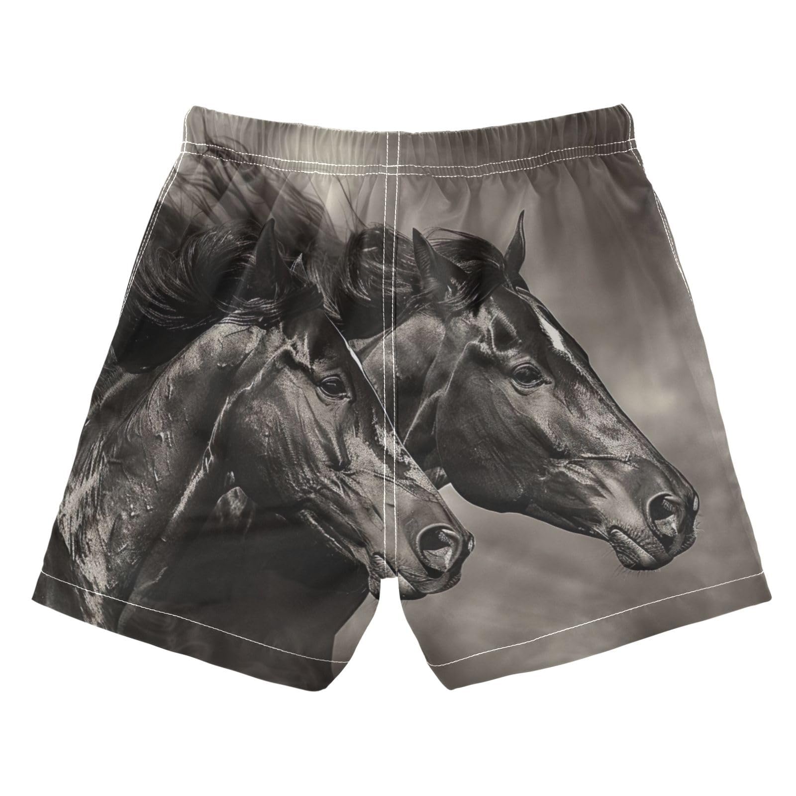 FULUHUAPIN Toddlers Drawstring Horses Bathing Suit 20325182