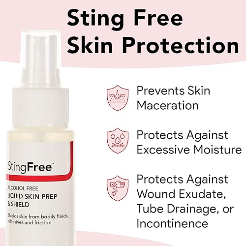 Miniatura 4 de DermaRite StingFree - Almohadillas protectoras líquidas sin alcohol, 50 unidades (paquete de 1)