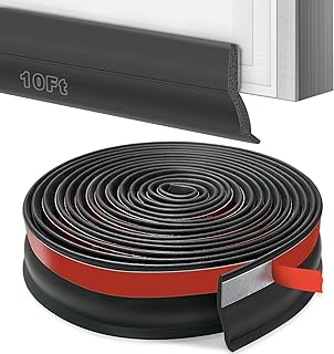 Universal Garage Door Threshold Seals Bottom Rubber Replacement, weatherproofing Garage Door Weather Stripping with Nails (10ft)