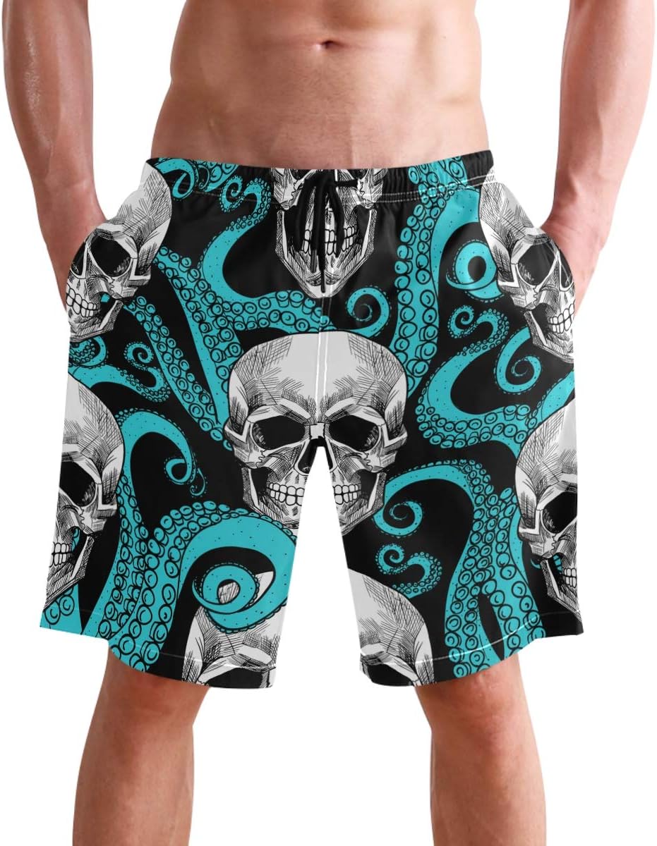 visesunny Men Swim Trunks Swimming Beach Surfing Board Shorts Swimwear Quick Dry Mesh Lining Bathing Suits with Pockets - Image 2