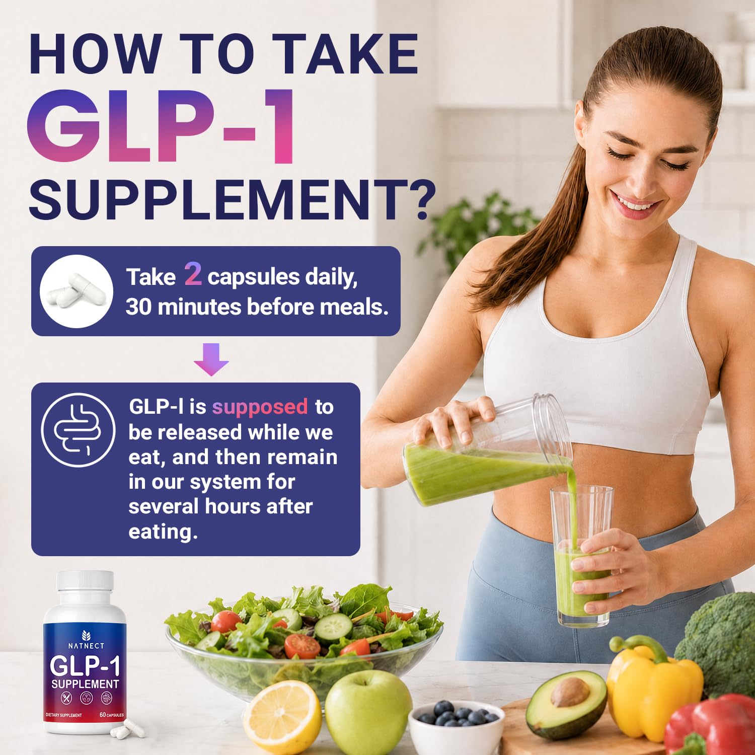GLP-1 Supplement for Weight Loss, Appetite Control and Metabolism (60 Caps) — Amazon image 6
