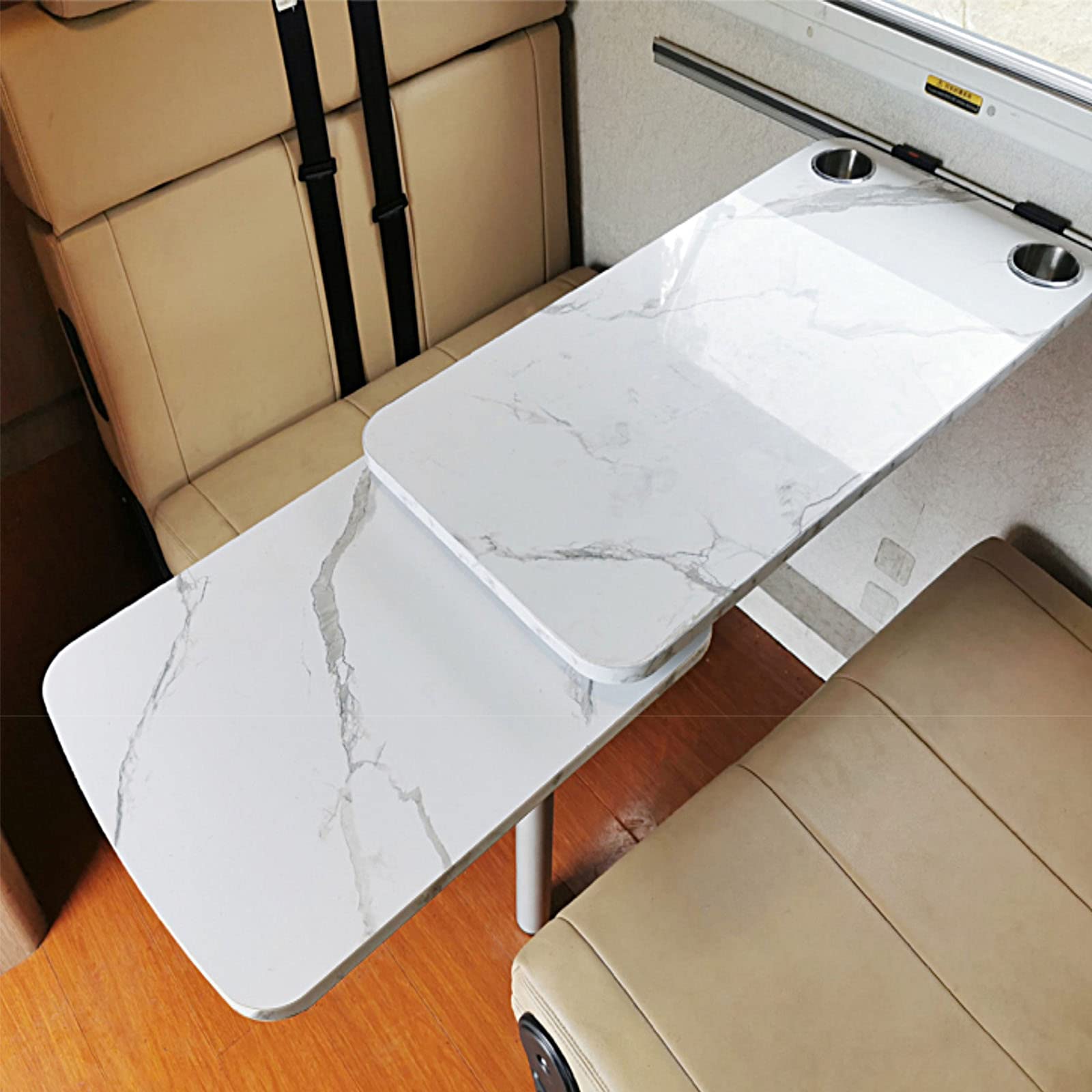 Argent télescopique Pieds De Bureau Hauteur Support De Table Pied De Meuble Ajustable Pied De Table Pied De Table Camping Car pour Yacht,Camping-Car,Caravane,Table Legs