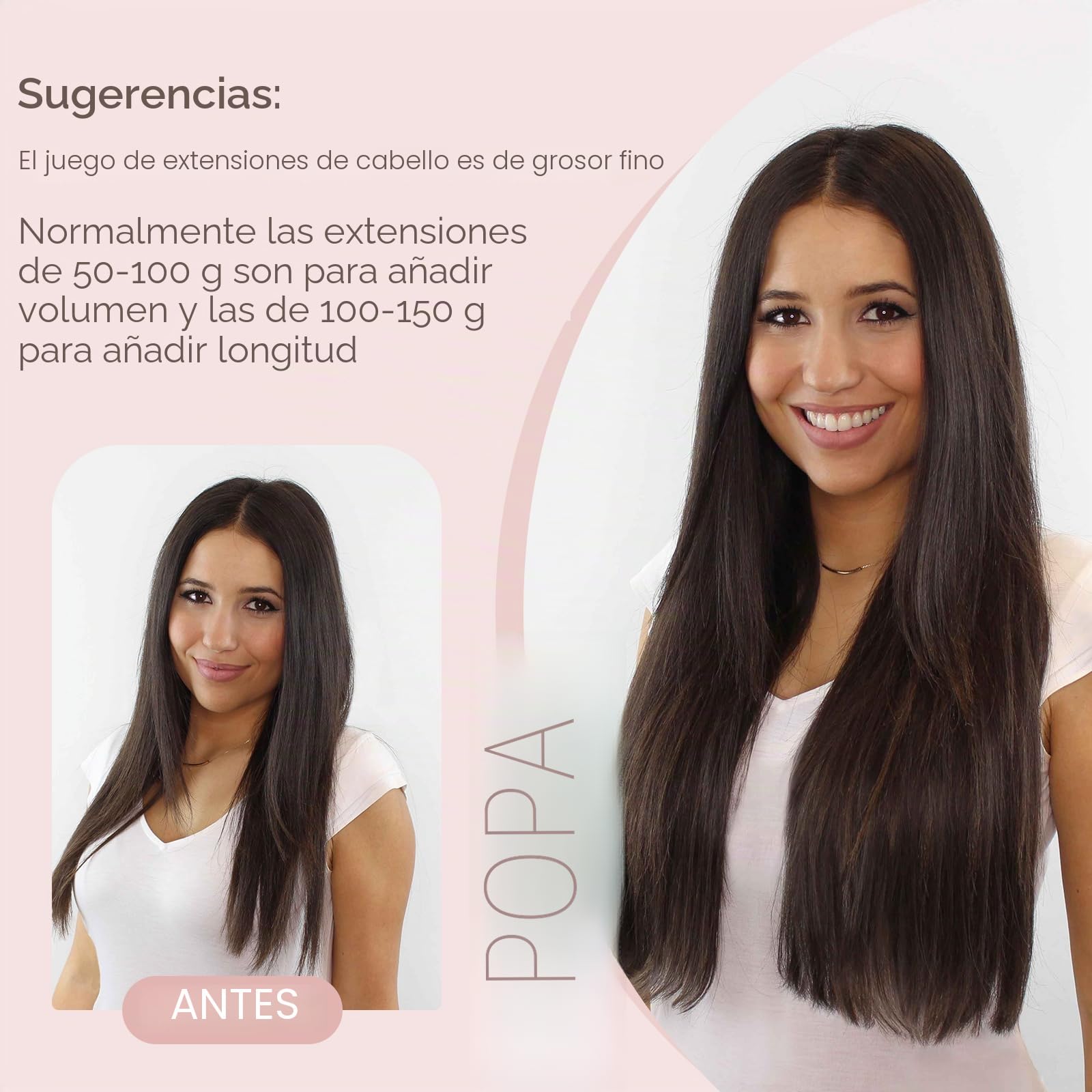 Silk-co Extensiones de Clip de Pelo Natural [8pcs 18 Clips] Cabello Humano 100% Remy Lisas Postizos Pelucas para Mujer Lisos Rectos 50cm(70g) 12P613# Marrón Dorado y Blanqueador Oscuro