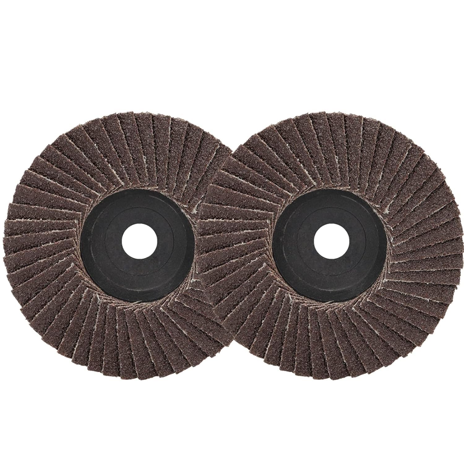 Abrasive Flap Wheel Sander，Abrasive Flap Wheel，FLA 10PCS 75 * 10mm Grinding Wheels Sanding Discs 80 Grit for Angle Grinder Polishing of Metal Wood Plastic(Brown)