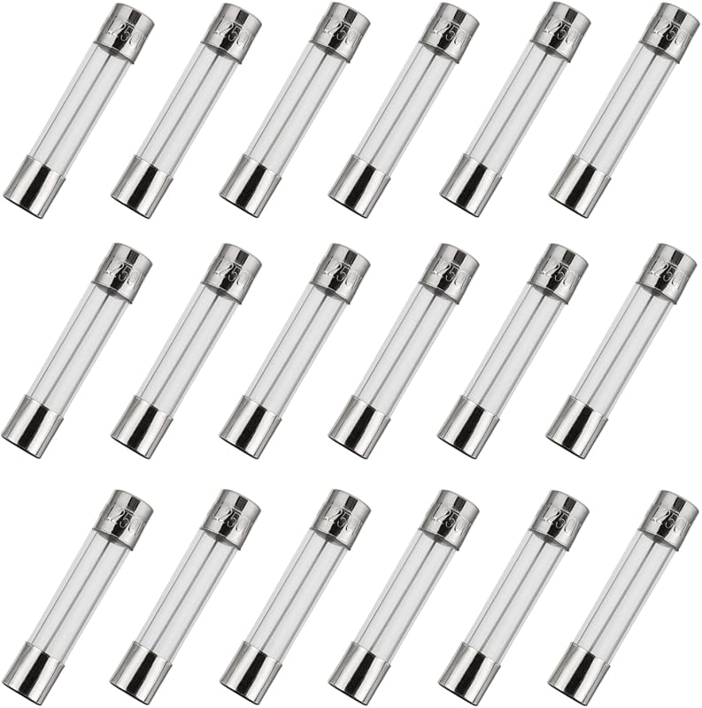 BOJACK 6x30mm 15 A 15 amp 250 V 0.24x1.18 Inch Volt F15AL250V Fast-Blow Glass Fuses(Pack of 18)