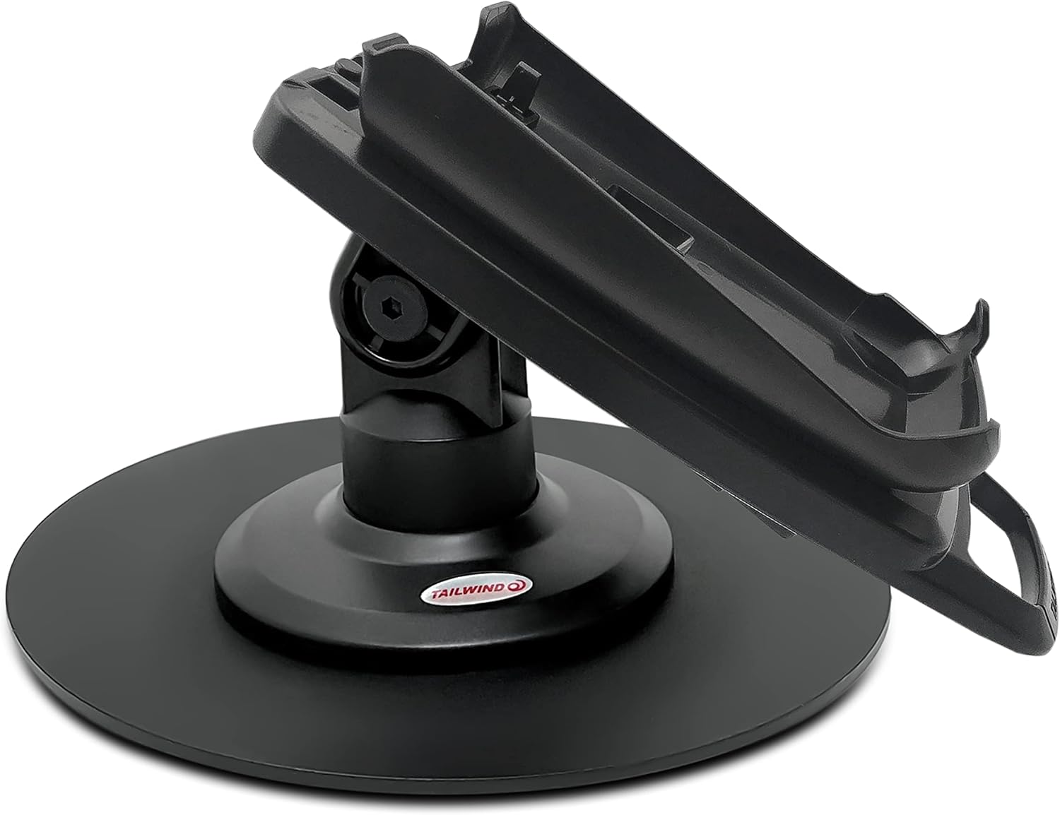 Dejavoo Z3/Z6 3" Latch and Lock Compact Pole Mount Terminal Stand with Round Freestanding Mobility Base Plate