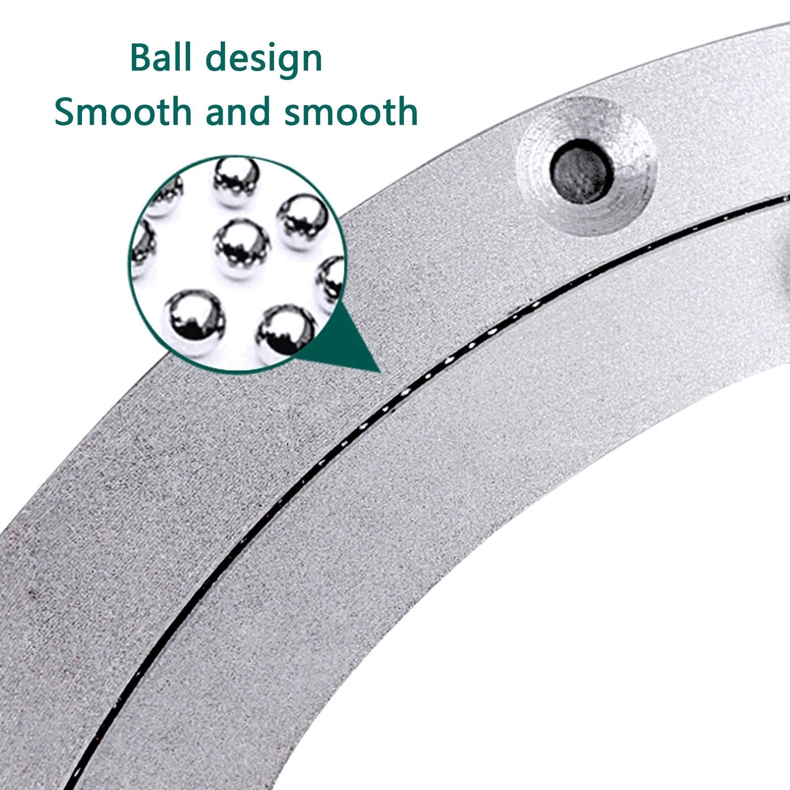 Lazy Susan - Cuscinetto per giradischi resistente, regolabile da 30,5 cm a 81,3 cm, girevole a 360°, per sala da pranzo, base rotante in metallo per una funzionalità e una durata fluide