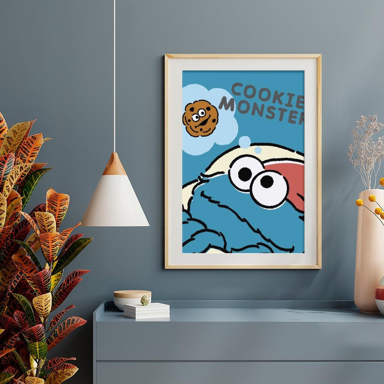 Amazon.co.jp: セサミストリート クッキーモンスター ポスター 絵画 
