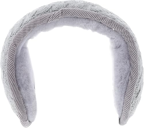 Miniatura 2 de EXCEART 1 orejeras unisex de punto cálido, calentadores de orejas, diadema de invierno, orejeras de forro polar para adultos y niños