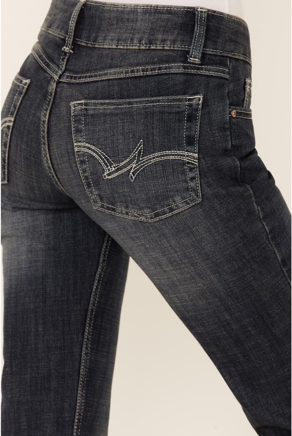 Wrangler Women’s Cash Mid Rise Vented Hem Ultimate Riding Jean