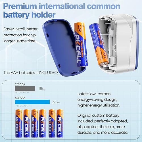 Miniatura 5 de Oxímetro de pulso de dedo medidor de oxígeno O2 monitor de satélite COOCEER para oxígeno medidor de oxígeno en sangre dedo oxímetro digital rojo