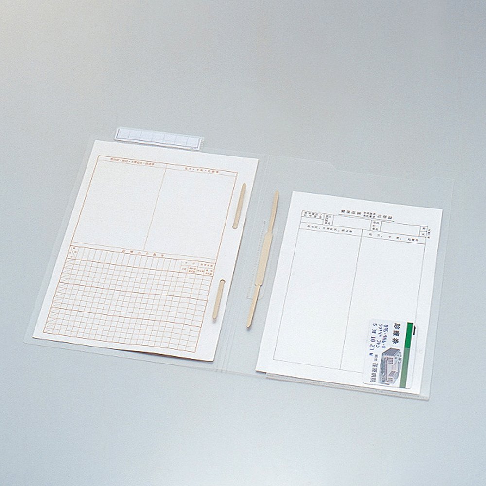 ライオン事務器 カルテフォルダー 片面ポケット KF-1P-50P