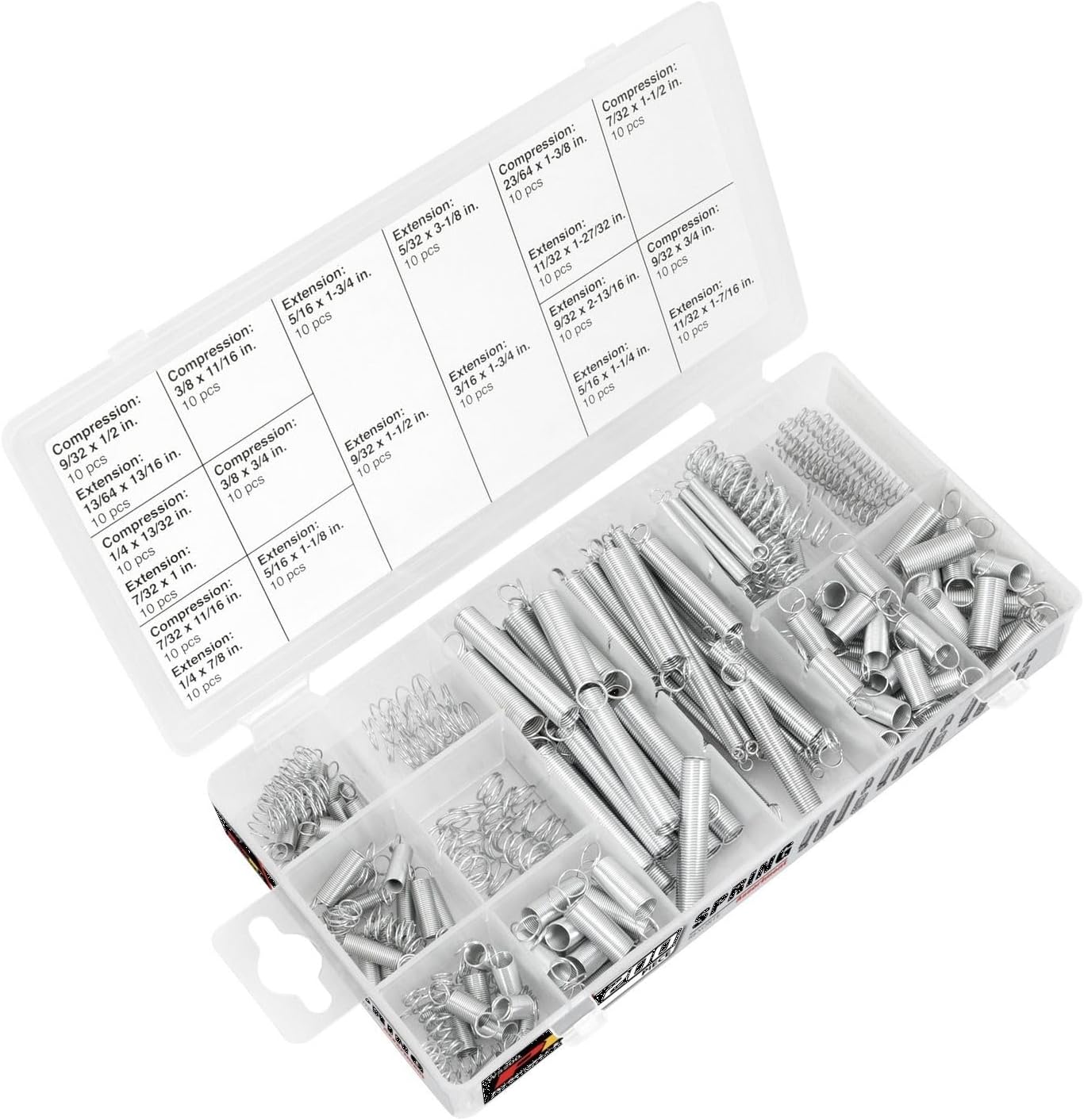 Replacement for fits Performance Tool W5200 200 Piece Spring Assortment