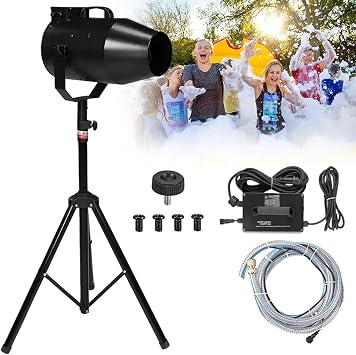 Large Stage Foam Machine,1000w Outdoor Party Stage Foam Machine,Stage Jet Foam Making Effect Machine,6-10m Distance/80m2 Area,Foam Machine for Kids