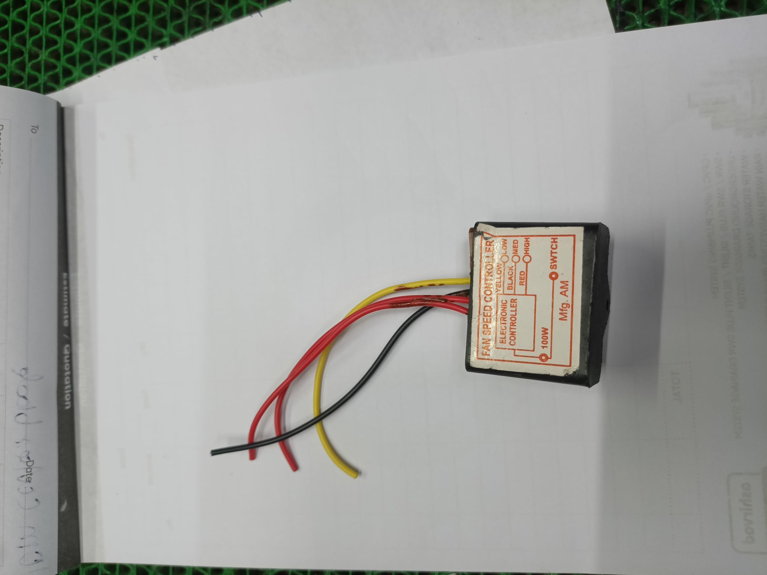 Table Fan Speed Controller, 4 Wire Resistance, sutaible for all table fans for speed control low,medium,high -1 pc (match and buy)-image-37