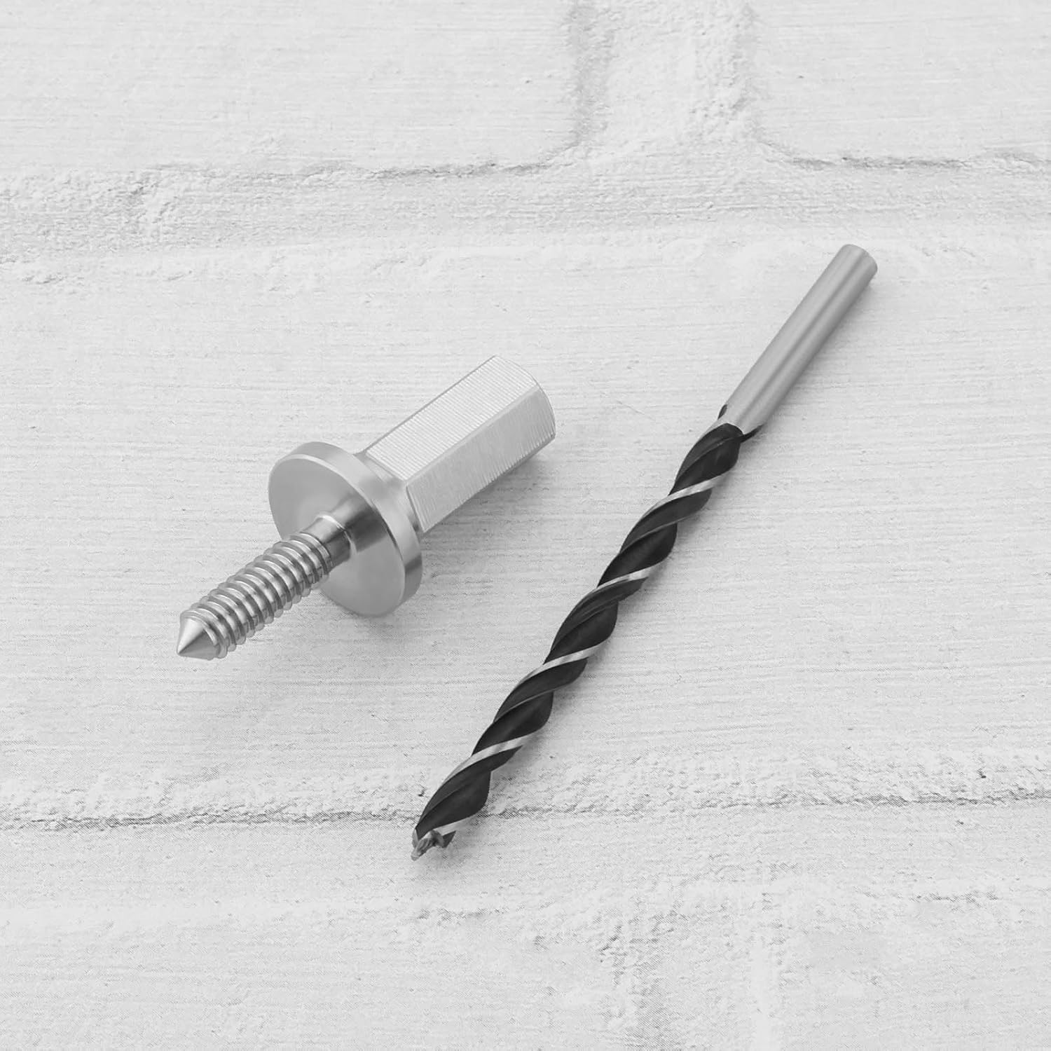2 Pieces Stainless Steel Dowel Maker Accessories for Electric Drill Dowel Pin Setscrews Round Rod Auxiliary Tool (Silver)
