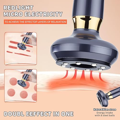 Miniatura 5 de cc&dd outdoors Masajeador avanzado de celulitis inalámbrico, recargable, 12 niveles de intensidad, masaje de cuerpo completo para una piel suave y