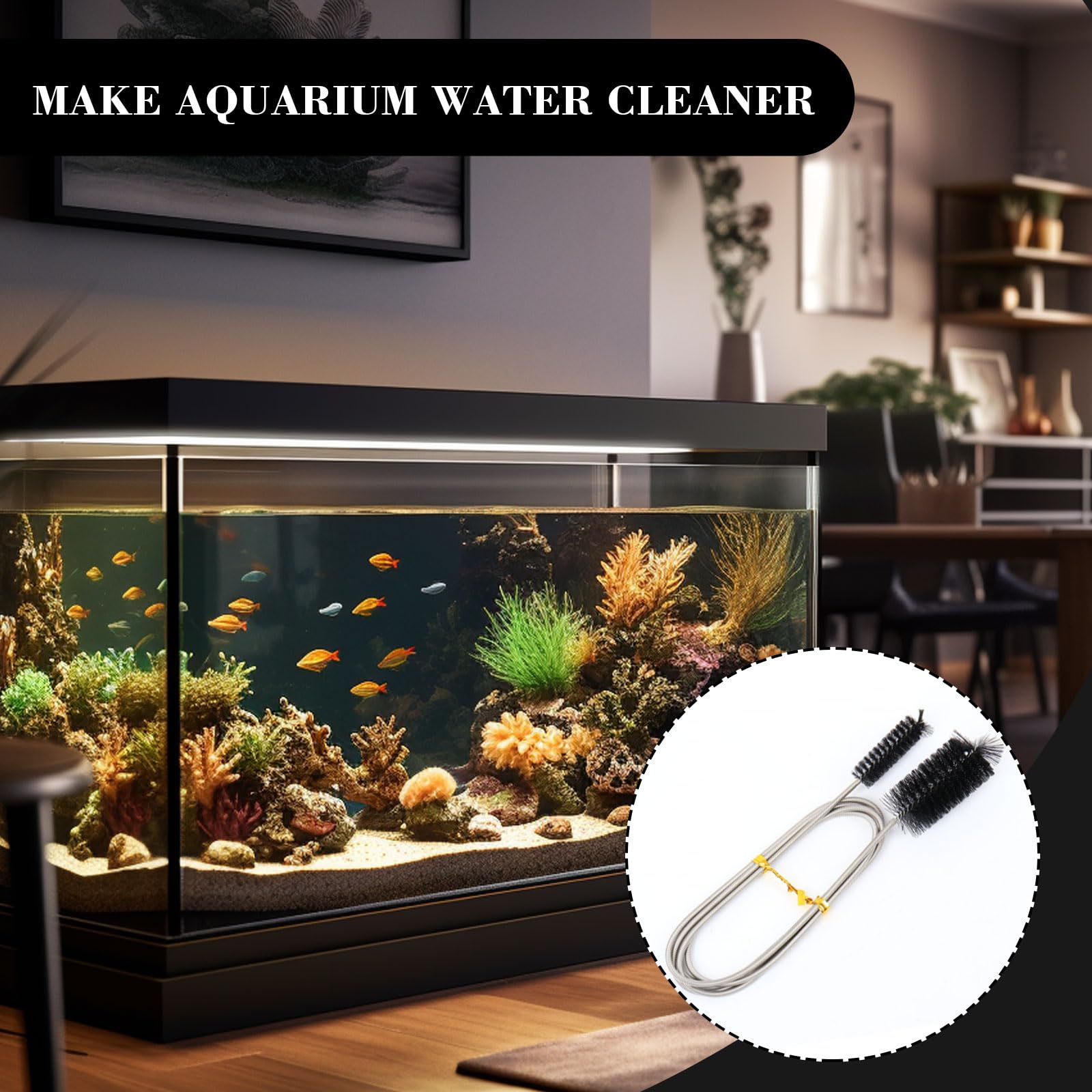 Cepillo Limpia Tuberías De 200 Cm – Desatascador Flexible De Doble Cabeza para Lavabo, Baño, Cocina Y Refrigerador – Herramienta Eficaz para Limpiar Desagües Y Eliminación De Residuos