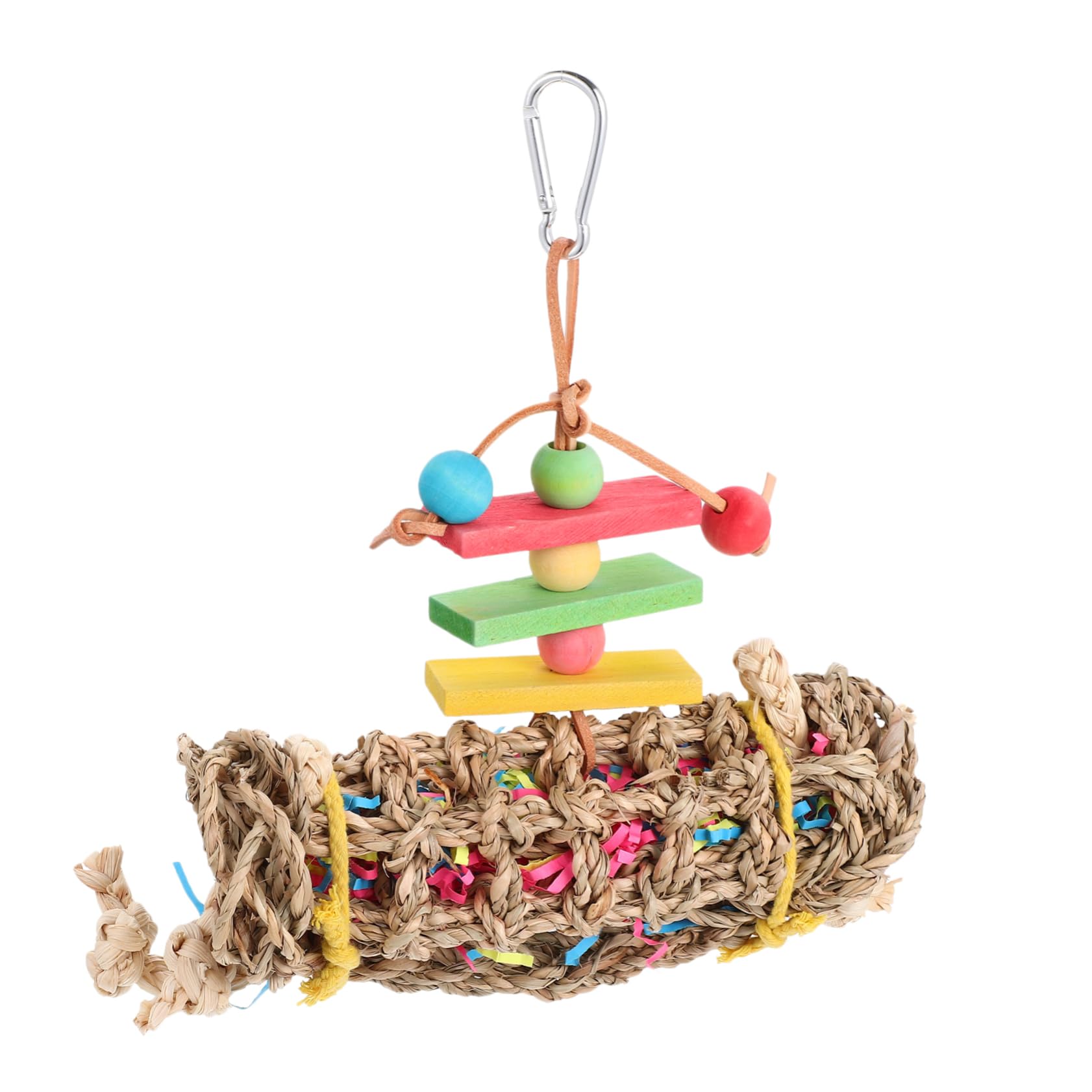 BESPORTBLE 3pièces Jouet à Mordre Suspendu pour Oiseaux Accessoire pour Perroquets Et Oiseaux Jouet Réconfortant Et pour Animaux De Compagnie