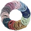 Hanyousheng Elastic Hair Bands, Hair Ties, 200 PCS Ponytail Holders Hair Tie, 2mm Elastic Hair Ties Ponytail Holders, Hair Bands Hair Bobbles for Women Girls Multicolor