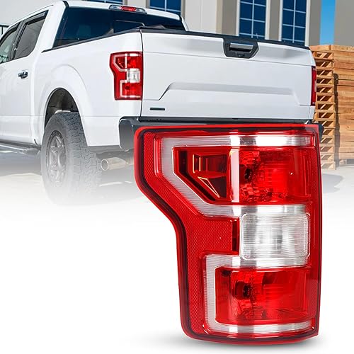 AUTOONE F150 - Conjunto de luces traseras con bombillas halógenas de repuesto para Ford F-150 XL 2018, 2019, 2020, XLT, SSV, respondedor de policía,
