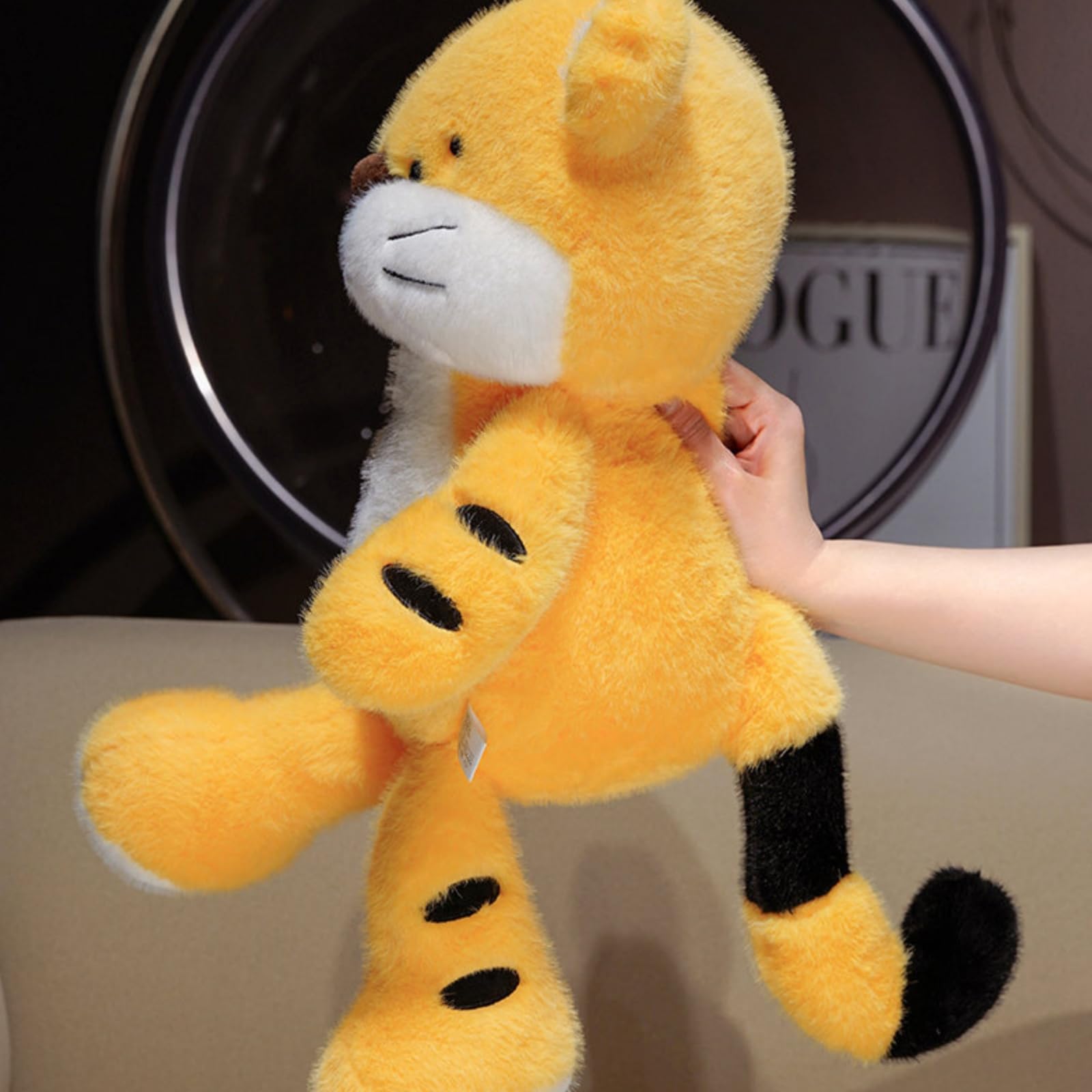 Kuscheltier Tiger,Plüschtier,Weichem Plüschmaterial,Stofftier,Geschenk Kinder,Soft Toy,Plüsch Spielzeug Tiger Plüschtier,Flauschiger Stofftier zum Spielen,Gemütliches Schmusetie (70cm)