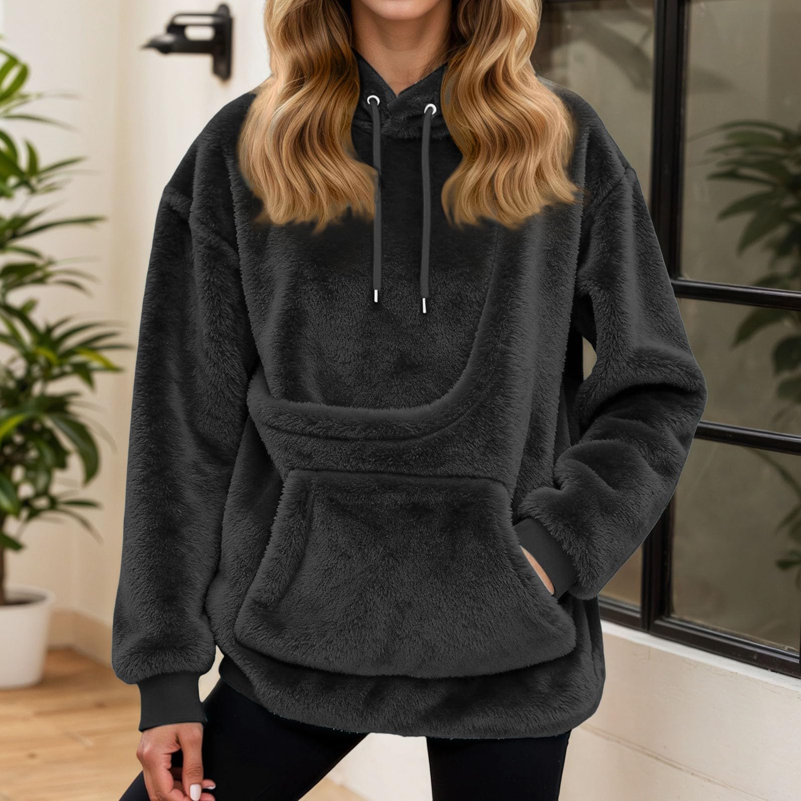 Générique Sweat Kangourou Chien Sweat À Capuche Femme Hiver avec Poche Kangourou Et Poche De Transport pour Animal Pull pour Chat Oversize Confortable Maîtresse d'animal De Compagnie