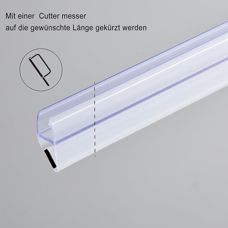 KOOBON Mágneses Zuhanykabin Tömítés 2db 100cm Üvegajtóhoz 6-8mm - 100cm Gerade für 6mm/ 7mm/ 8mm, 2 Sets (4 Pieces)