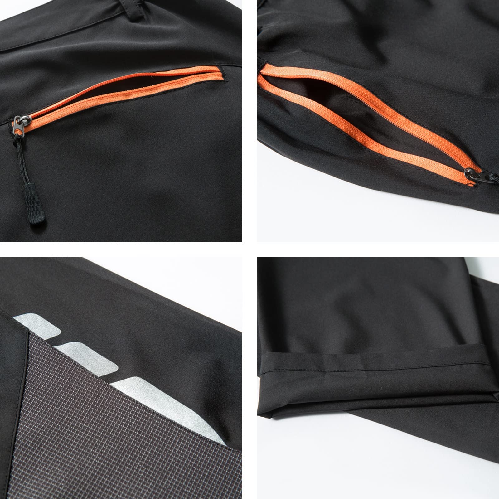 G&F Pantalones de Montaña Hombres Impermeables Softshell Pantalones Trekking Escalada Senderismo Secado Rápido Respirable (Color : Gray, Size : 4XL)