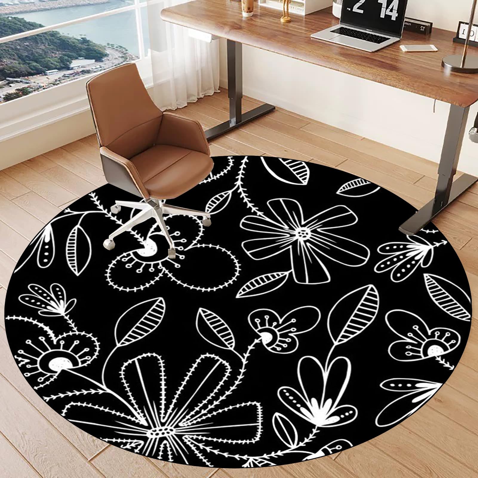 Tapete de escritorio para suelos de madera dura, tapete resistente para silla de oficina para suelos de pelo bajo, tapete grueso para silla de juegos, tapete protector de alfombra para parquet