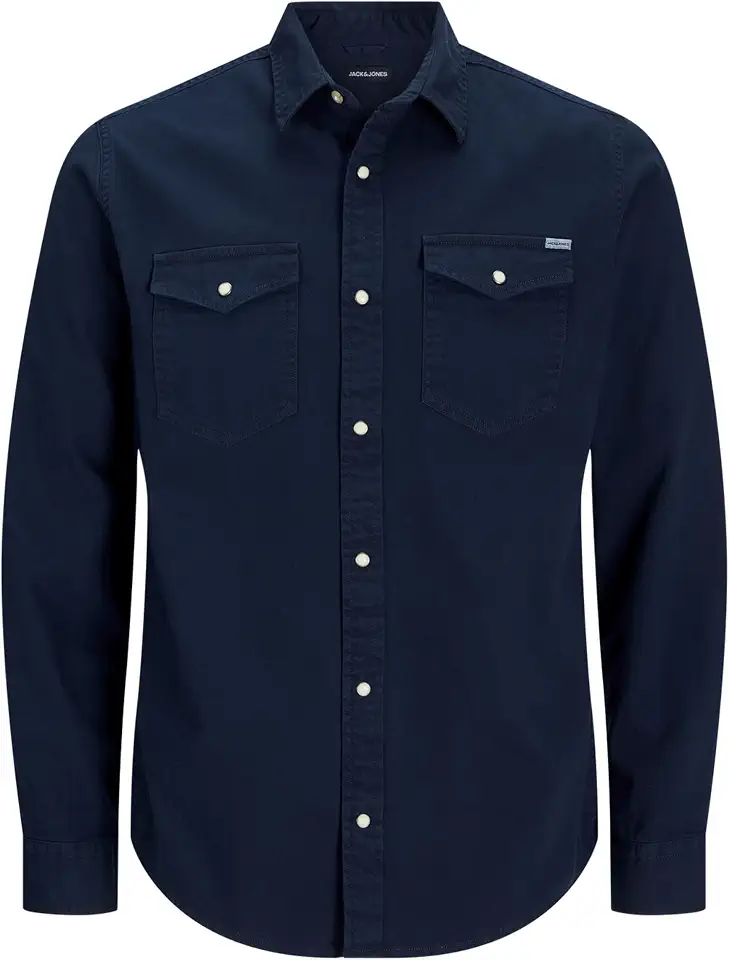 JACK & JONES قميص شيريدان من الجينز للرجال من جاك اند جونز