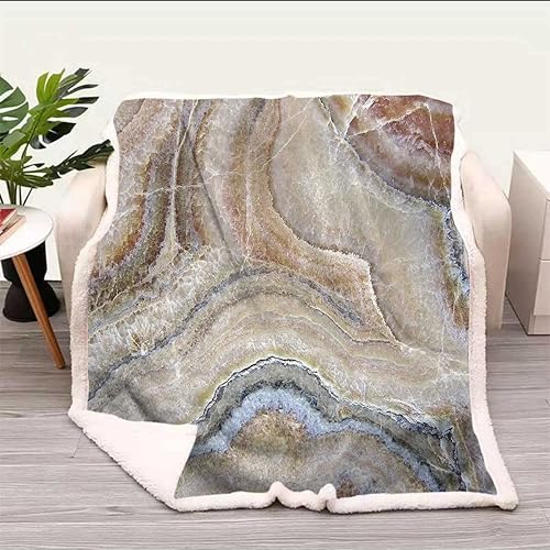 Marble Cobijas Calientes para Invierno Cinnamon Grey Tan Beige Flannel Blanket Microfiber Fleece for Sofa, Couch, Bedroom Twin Size 59In x 79In Marble Cobijas Calientes para Invierno Cinnamon Grey Tan Beige Flannel Blanket Microfiber Fleece for Sofa, Couch, Bedroom Twin Size 59In x 79In