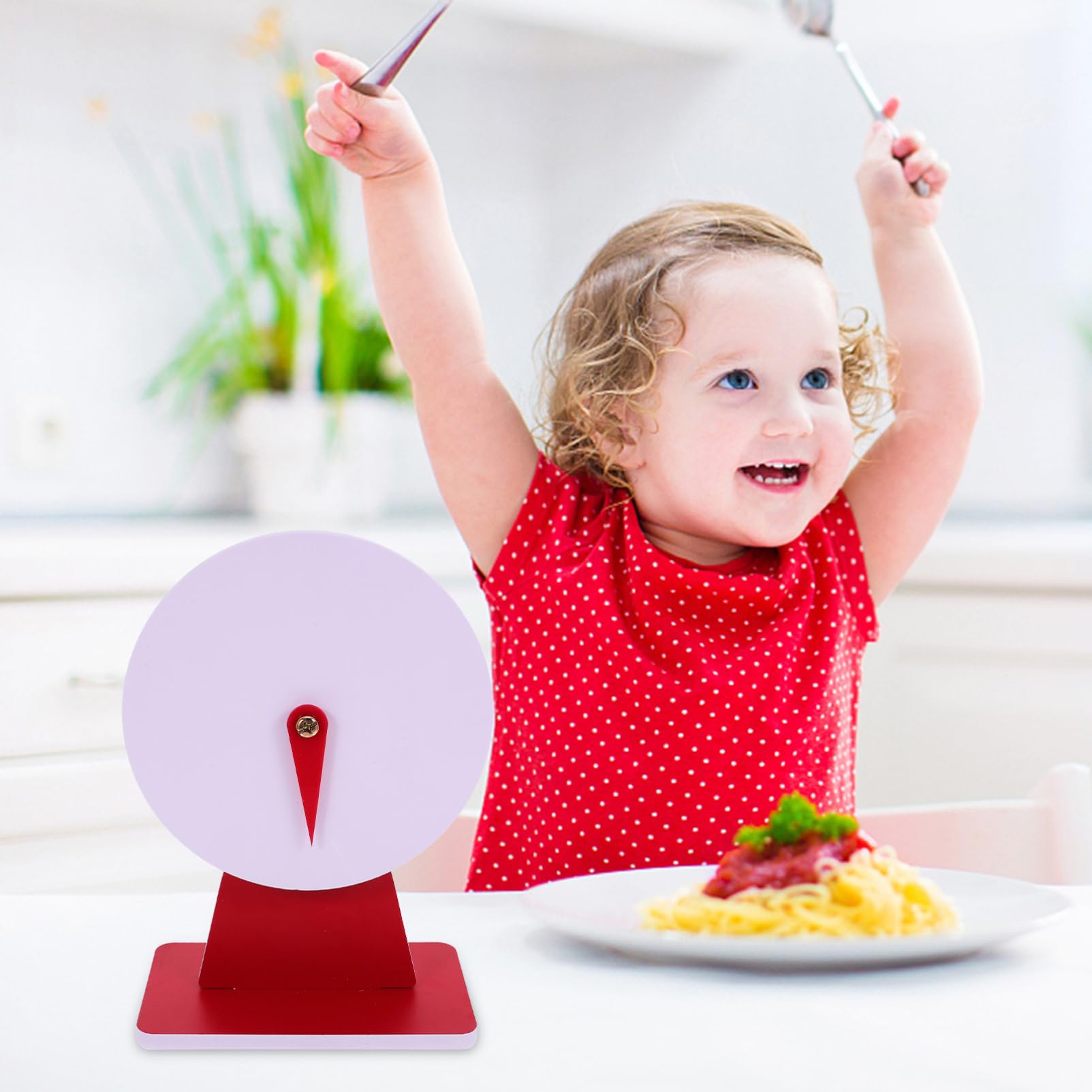 GAROZATION Turntable Plastic Prize Turntable Board Game Turntable Rotating Wheel for Prizes Rotatable Prize Turntable Prize Turntable for Party Desktop Prize Turntable Game Wheel