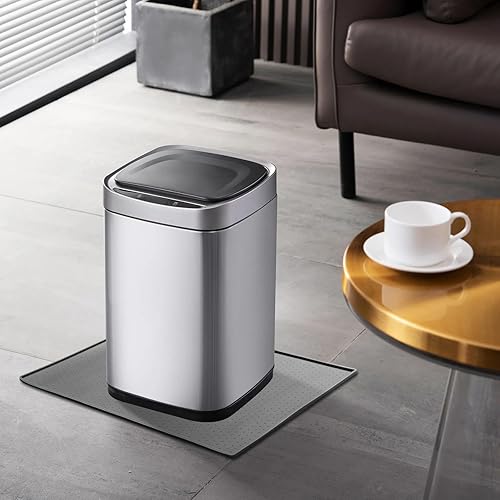 Miniatura 7 de Tapete para basura, material de silicona con partículas antideslizantes para evitar el movimiento del bote de basura y proteger el suelo, bordes